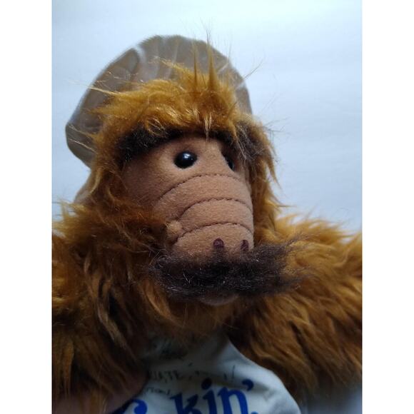ALF Cookin' with ALF Plush Toy - Vintage 1988Collectible Alien In Apron Writing - Picture 3 of 7